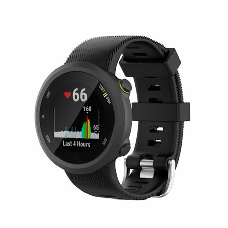 INF Garmin Forerunner 45 / 45S rannekoru silikoni musta