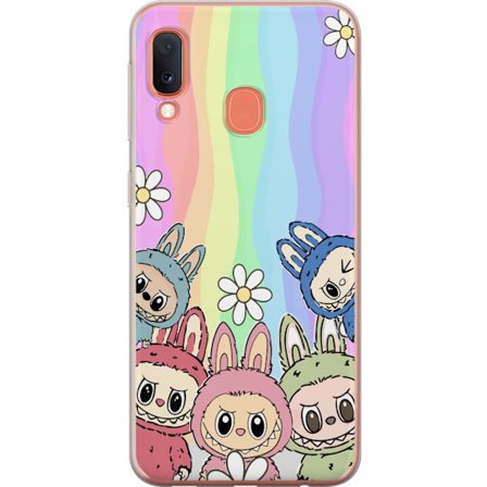 Kompatibelt Mobildeksel til Samsung Samsung Galaxy A20e Regnbage