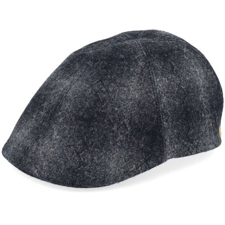 Mayser - Svart flatcap Keps - Paddy Amaro Black Flat Cap @ Hatstore