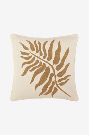 Svanefors - Tyynynpäällinen Plant 45x45 cm - Ruskea - Koristetyynyt & tyynynpäälliset - 45X45 - - Homeroom