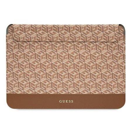 Guess Datorfodral 16'' GCube Stripes - Brun