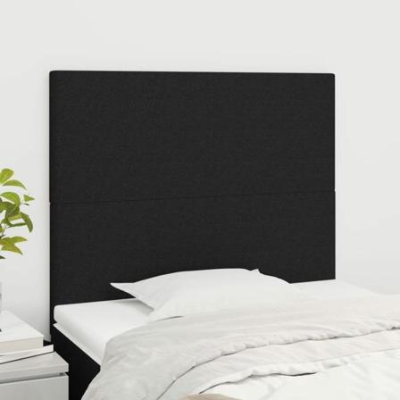 Vidaxl Huvudgavlar 2 St Svart 90x5x78/88 Cm Tyg Svart