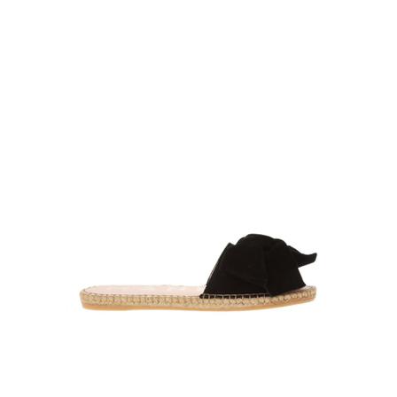 Manebí Slides with bow , Zwart , Dames , Maat: 39 EU Slippers