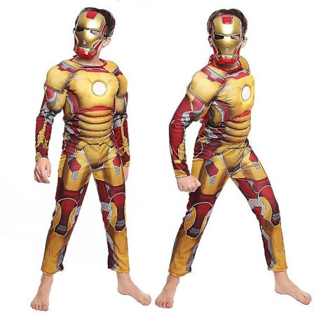 Lasten Iron Man -asu Poikien supersankari Kirjapäivän hieno mekkoasu Q