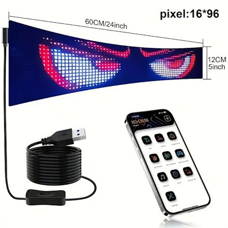 LED pixel blød skærm, programmerbar LED skærm natlampe