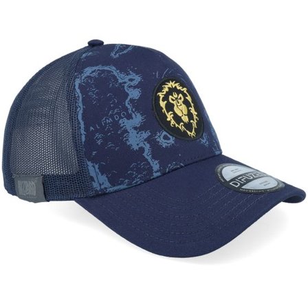 Difuzed - Blå trucker Keps - World Of Warcraft Alliance Cap Navy Trucker @ Hatstore