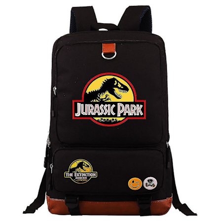 Jurassic World & Park Ryggsekk: Slitesterk Laptop Reiseveske - Ryggsekk, Messenger Bag, Skoleveske Med Skulderstropper For Figurer & Skoleutstyr