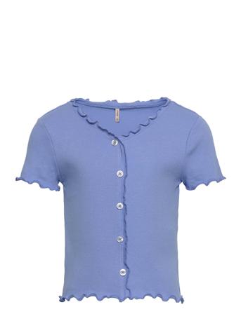 Koglaila S/S Button Top Jrs Strikkegenser Cardigan Blå Kids Only*Betinget Tilbud
