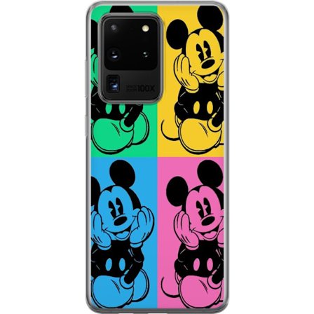 Kompatibelt Mobilskal till Samsung Samsung Galaxy S20 Ultra Mickey Mouse popkonst affisch färgglad Disney retroserie tecknad ikonisk figur Andy Warho