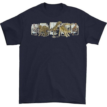 Jurassic Park Dinosaurs Art med Jp Logo T-shirt