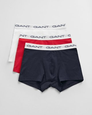 GANT - Teen 3-pakning trunks, boksershorts til herre multicolor