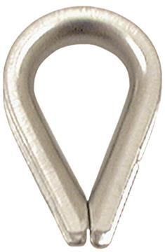 Gunnebo G006685100 Spisskauser rustfri For snor: Ø 10 mm, Verksted & bil