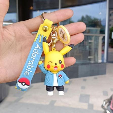 Fashion Tegneserie Nøglering Anime Figur Vedhæng Model Dukke Børn Legetøj Gaver - Pikachu