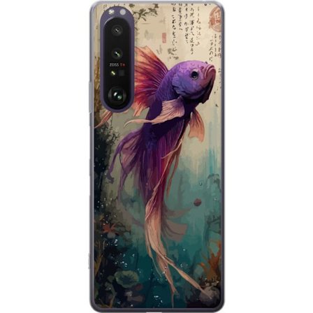 Kompatibelt Mobilskal till Sony Sony Xperia 1 III Asiatisk Fisk Koi Japan Akvarium