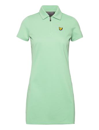 The Vicky Dress Kort Kjole Grønn Lyle & Scott Sport*Betinget Tilbud