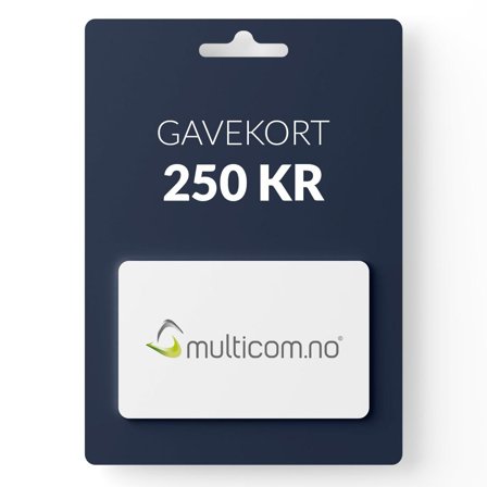 Gavekort pålydende kr 250,-
