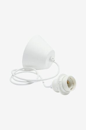 PR Home - Kattoripustussarja Bas, valkoinen johto, 2,1 m - Valkoinen - Tarvikkeet - - Homeroom