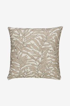 Svanefors - Kuddfodral Blad - Beige - Prydnadskuddar & kuddfodral - 45X45 - Från Homeroom