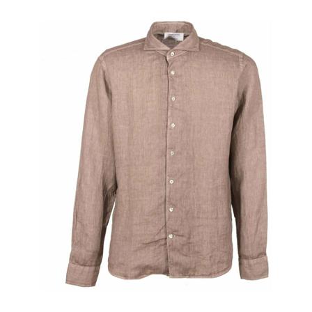 Gran Sasso, Linen shirt Beige, Heren, Maat:M