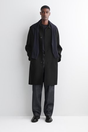 COS Men's T-Shirt Girocollo In Cotone in Blu