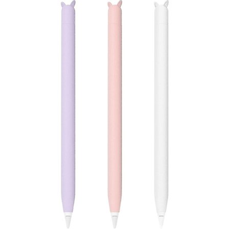3-pack Apple-fodral med mjukt fodral för Apple Pencil 1:a generationens söta fodral kompatibelt med Ipad Pro 9,7"/10,5"/12,9"