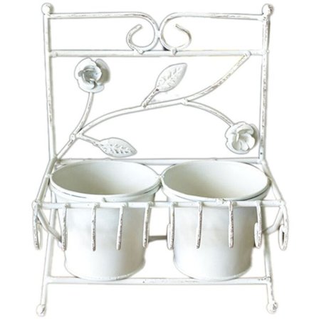 Smedejerns Kreativ Retro Jern Hud Sukkulent Blomsterpotte Blomsterbord Top Møbler Dekoration Blomsterpotte