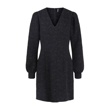 Pieces, V-Neck Dress Zwart, Dames, Maat:M