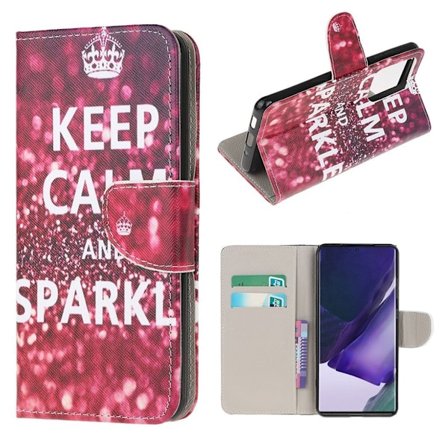 Wonderland Samsung Galaxy Note 20 Ultra flip kuoret - Pysy Rauhallisena Ja Pysy Rauhallisena