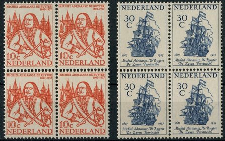 Holland 1957 - NVPH 693-694 - 4-blokke - Postfrisk