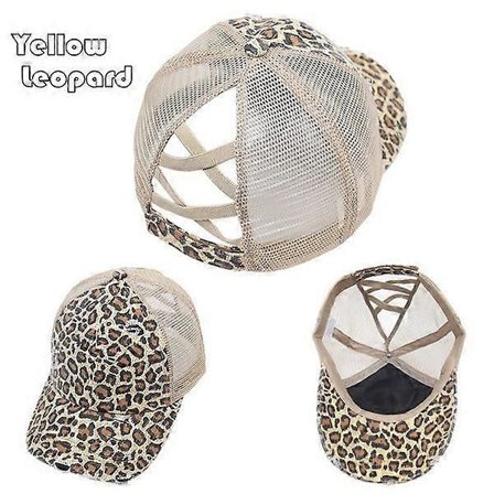 Naisten poninhäntä baseball-lippis, vintage-pesu, säädettävä unisex-verkko baseball-lippis