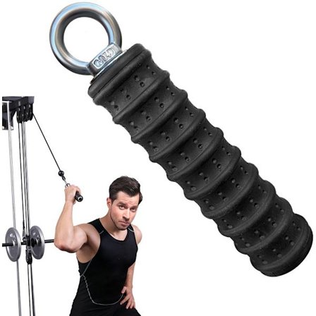 Ergonomisk Triceps Tau Nedtrekksfeste, Oppgradert 68 81 102 og 119 cm Ekstra Langt Triceps Tau Feste for Treningsstudio, Nedtrekksstang for 