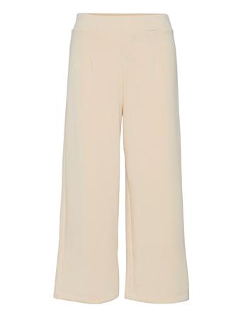 Slftenny Mw Cropped Wide Pant B Cream Selected Femme