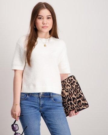 Gina Tricot Young Y knitted top Cremefärgad Pullover Mädchen - Kids Brand Store