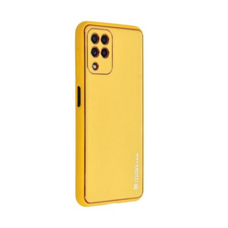 Forcell Leather Skal Till Samsung Galaxy A22 4g Gul