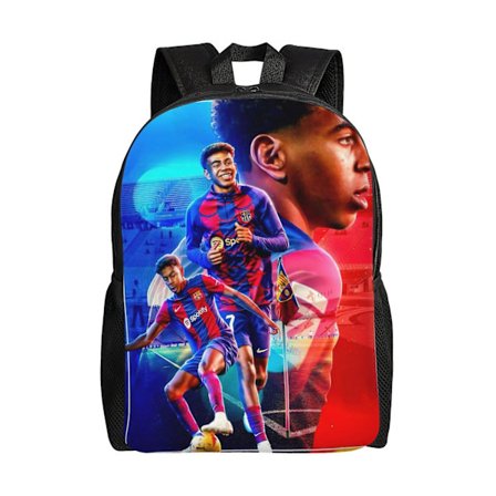 Lamine Yamal Fodboldstjerne Champions Bedste Unge Spiller Cross Town Rygsæk - Skole Drenge Piger Børn Mænd Kvinder Rejse Tur Sport Arbejde Taske med 