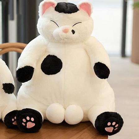 Uusi saapuminen 35/45cm Japanilainen Kawaii Pehmeä Pehmolelu Kissa Lelut Täytetyt Eläimet Nuket Lapset Lahja Ihana Lihava Kissa Tyyny Koti Dekor 45cm 