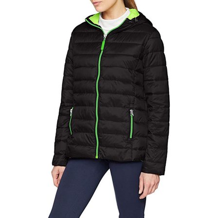 Result Urban Mens Snowbird Hooded Jacket M Svart/Lime Grön