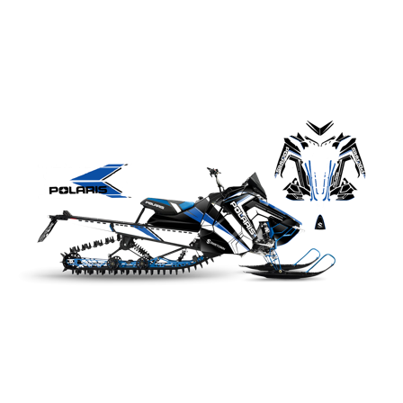 Tarrasarja SweTown Retro Clen Sininen - Polaris Axys 800 Switchback XCR 2018-2020