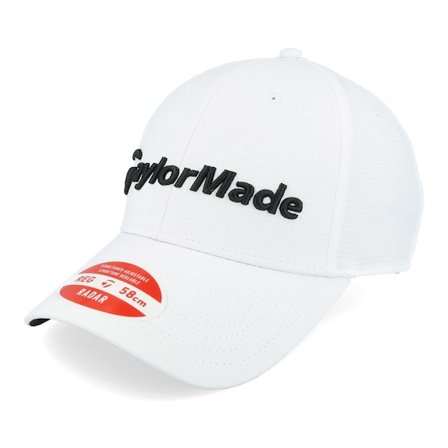 Taylor Made - White adjustable Cap - Eg Radar Hat White/Black Adjustable @ Hatstore