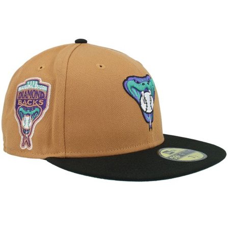 New Era - MLB Brun fitted Keps - "Arizona Diamondbacks 59FIFTY Light Bronze/Black Fitted " @ Hatstore