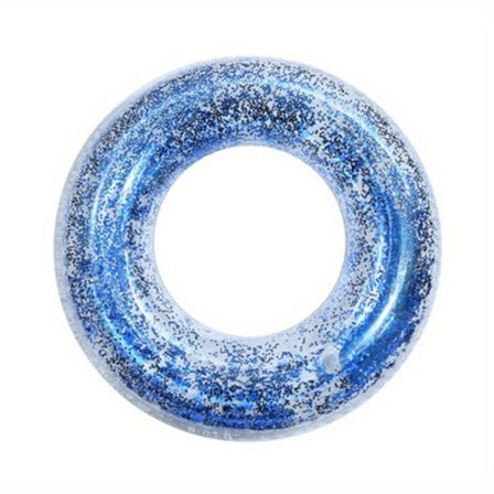Hot salg ny transparent badering med paljetter for voksne og barn oppblåsbare vannforsyninger fortykket PVC badering #90 blue