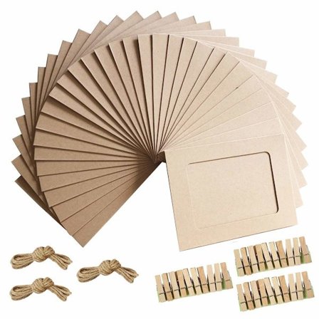 Bilde Ramme 4x6 Tommer Kraftpapir Bilde Rammer 30 STK DIY Papp