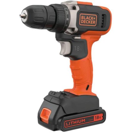 Black & Decker BCD003C1-QW Slagskruvdragare med batteri och laddare, Elhandverktyg