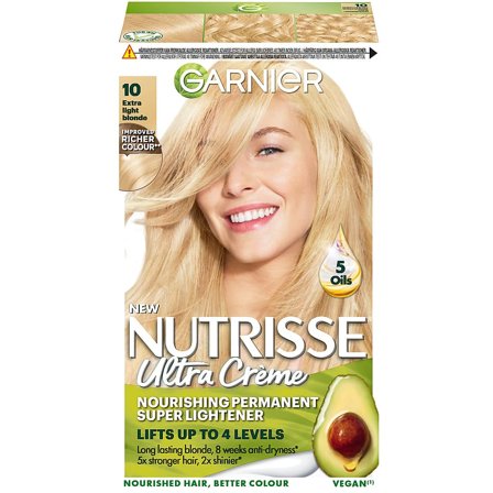 Garnier Nutrisse Ultra Créme 10.0 Extra Light Blonde, Hår, Hårfarve, Permanent Hårfarve