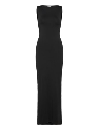 Weekday Annie Boatneck Dress - Black - XS