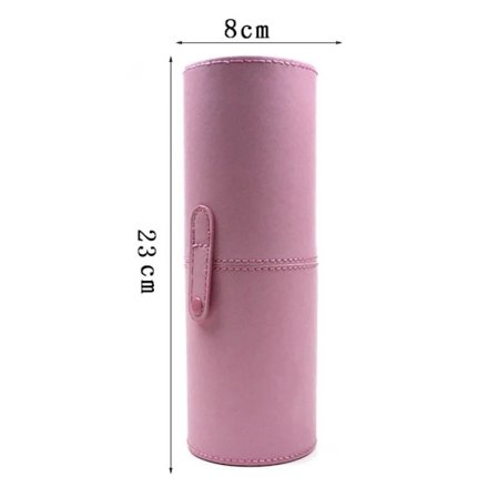 Bærbar Rejse PU Læder Makeup Børster Holder Kosmetiske Penne Opbevaringskop Etui Boks Makeup Værktøjer Organizer