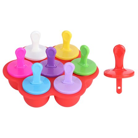 Husholdnings gjenbrukbare silikon isformer DIY-produksjonsformverktøy Kjøkkenutstyr Rød