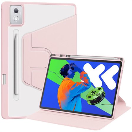 Fodral för Lenovo Xiaoxin Pad Pro 2025 12,7-tum med pennhållare, rosa