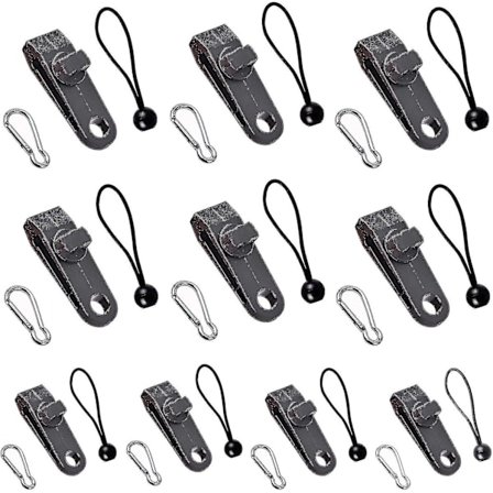 Tarp-klips, telt-klips, karabinkrok, strikktau, for presenning, camping, markiser, bildeksel