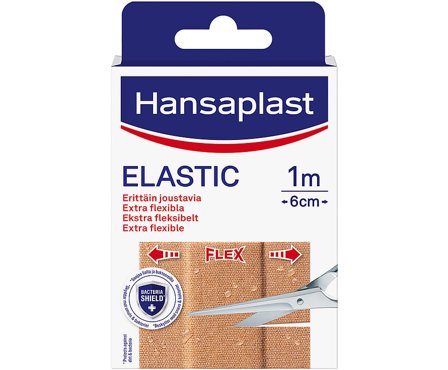 Hansaplast Elastic Length 100x6 cm 10 stk, Medicin & Pleje, Plastre, Sårplastre